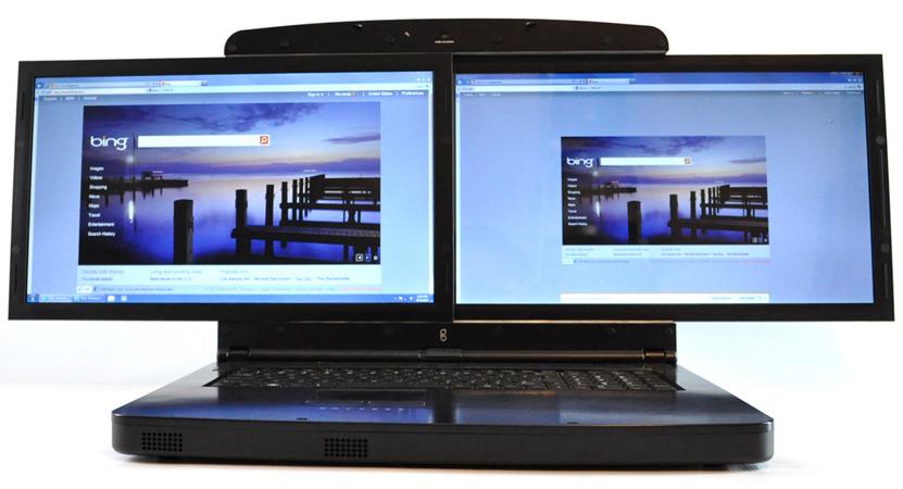 Laptops by gScreen: dual screens, one laptop with Windows 7