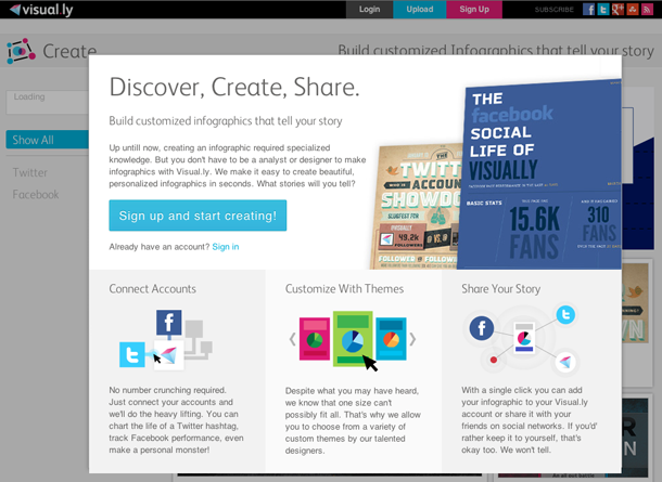 Visualyt Visual.ly Create goes Live